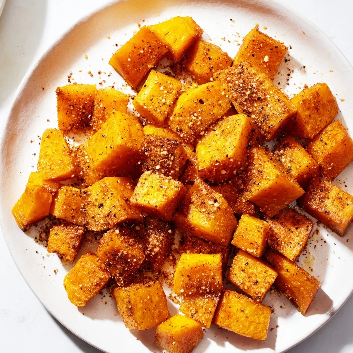 Golden-brown Roasted Sweet Potatoes, seasoned beautifully, offer savory side dish perfection for any meal occasion.