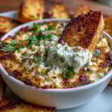 Elote Dip with Tortilla Chips