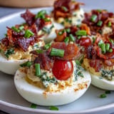 BLT Deviled Eggs Bacon Tomato