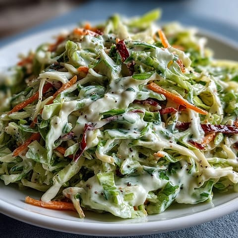 Bright, colorful Best Cabbage Coleslaw with green and red cabbage shreds, grated carrots, and a creamy tangy dressing in a rustic bowl.  