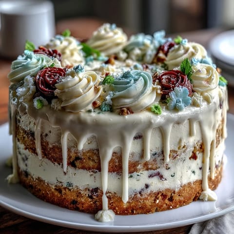 Spring Birthday Cake with Pastel Floral Buttercream features a tender vanilla cake layered with creamy pastel floral buttercream for a festive celebration.