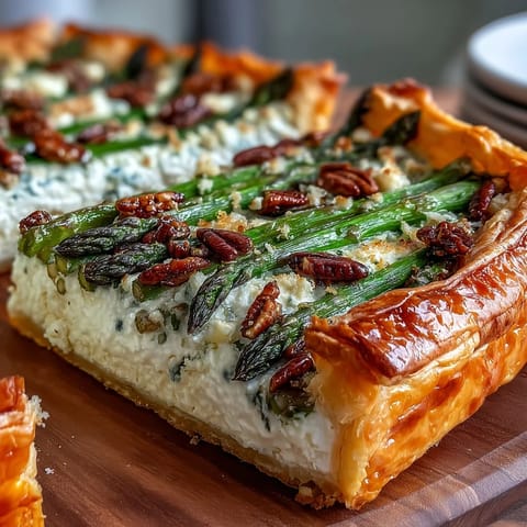 Spring Asparagus Puff Tart