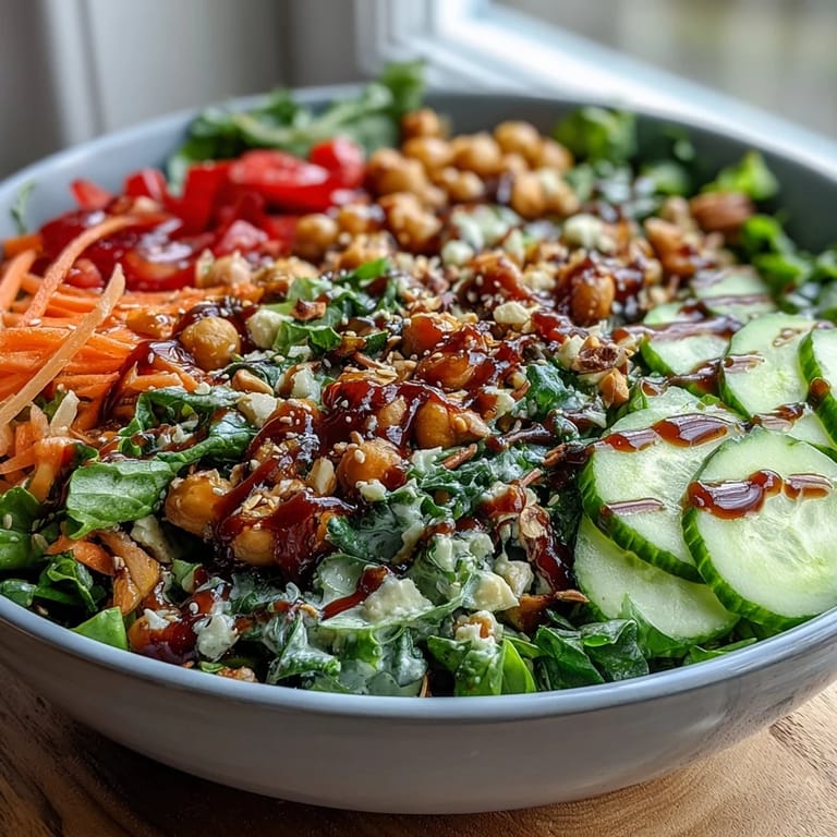 Freshly tossed Mixed Greens Power Bowl featuring colorful vegetables and pumpkin seeds, drizzled with lemon dressing.