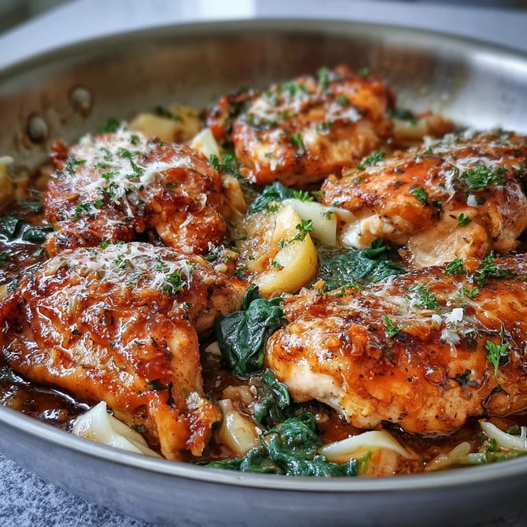 One-Pot Lemon Orzo with Chicken and Spinach, a vibrant spring dinner with orzo, juicy chicken, and a burst of citrus flavor.