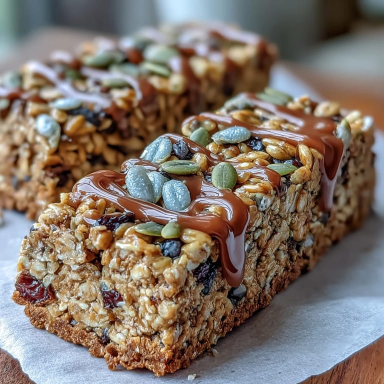 2. Golden baked granola bars loaded with oats, coconut, and dried cranberries, offering a nut-free, satisfying treat for school or travel.