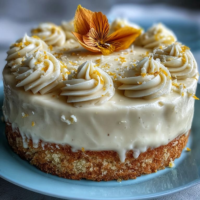Fluffy lemon sunshine cake frosted beautifully, perfect for welcoming a new arrival.