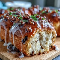 Warm spiced hot cross buns with orange glaze, studded with currants and topped with a sweet citrus drizzle for Easter brunch.